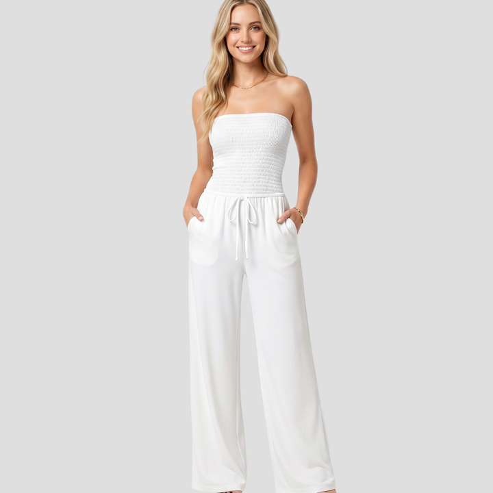 Women’s Elegant Lace Wide Leg Jumpsuit High Waist