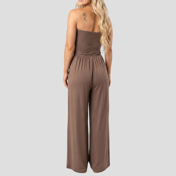 Women’s Elegant Lace Wide Leg Jumpsuit High Waist