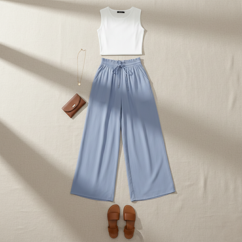 Women’s Elegant Maxi Skirt High Waist With Pockets