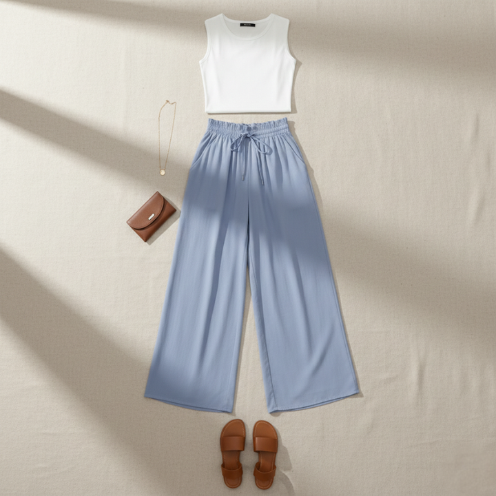 Women’s Elegant Maxi Skirt High Waist With Pockets