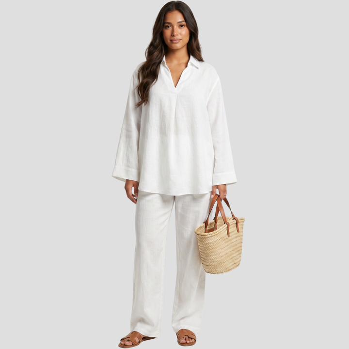 Women’s Elegant Two Piece Trousers Loungewear Set Stylish