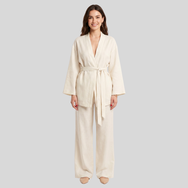 Women’s Elegant Satin Loungewear Two Piece Set Stylish