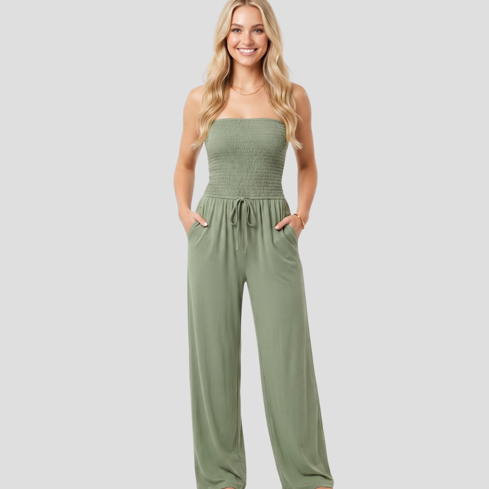 Women’s Elegant Lace Wide Leg Jumpsuit High Waist