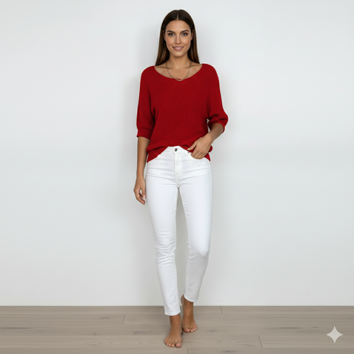 Women’s Elegant Knit Sweater Loose Fit Casual Stylish
