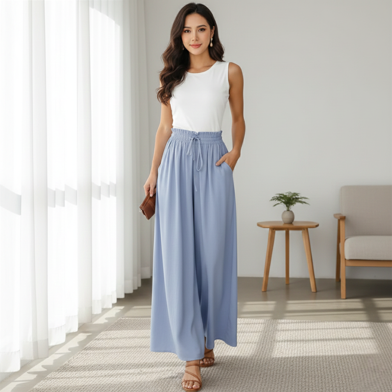 Women’s Elegant Maxi Skirt High Waist With Pockets