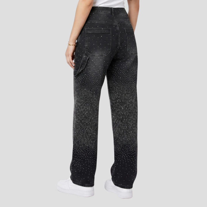 Women Stylish High Waist Wide Leg Trousers Casual