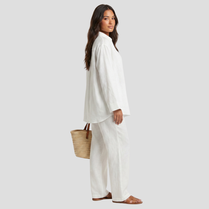 Women’s Elegant Two Piece Trousers Loungewear Set Stylish