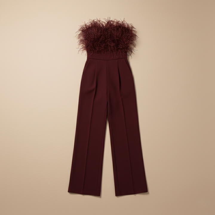 Elara | Elegant Strapless Tailored Jumpsuit Evening Stylish