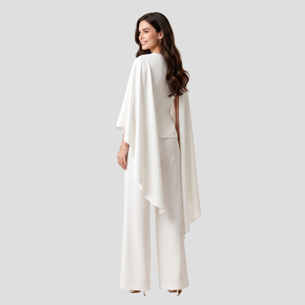 Women Elegant Wide Leg Two Piece Set Trousers