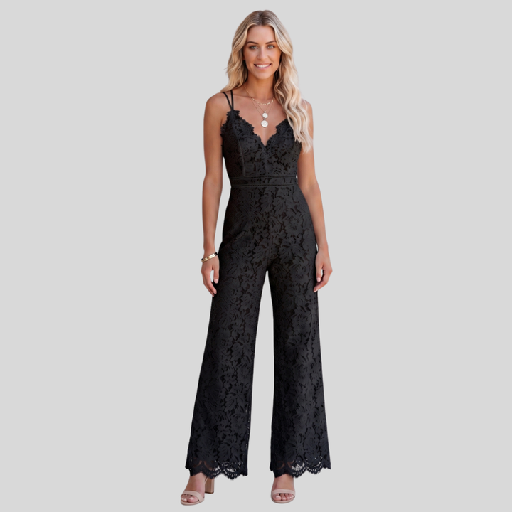 Women’s Elegant Wide Leg Jumpsuit Slim Fit Casual