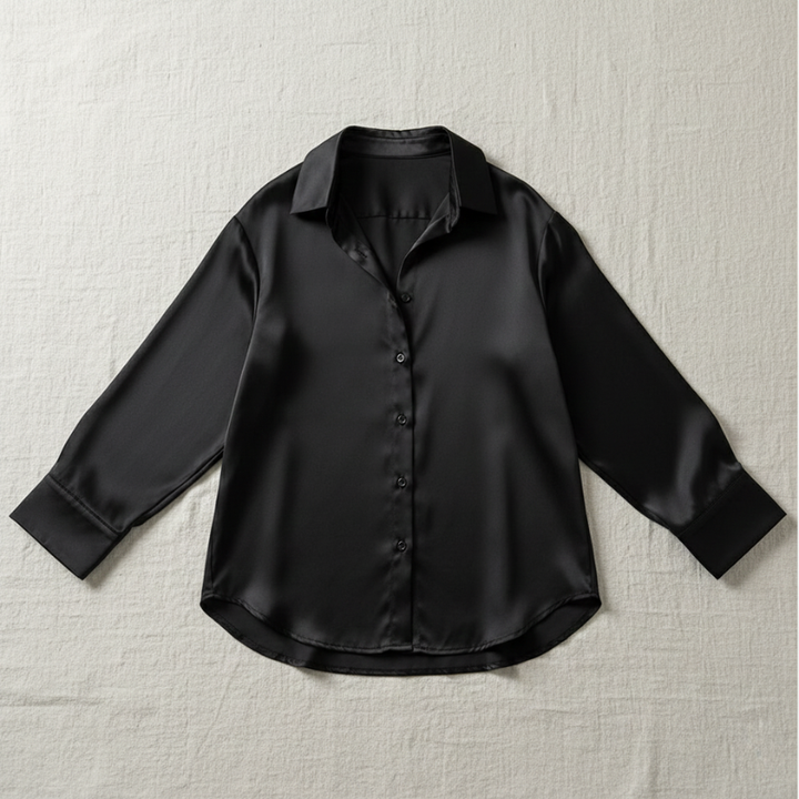 Women’s Elegant Long Sleeve Button Front Blouse Stylish