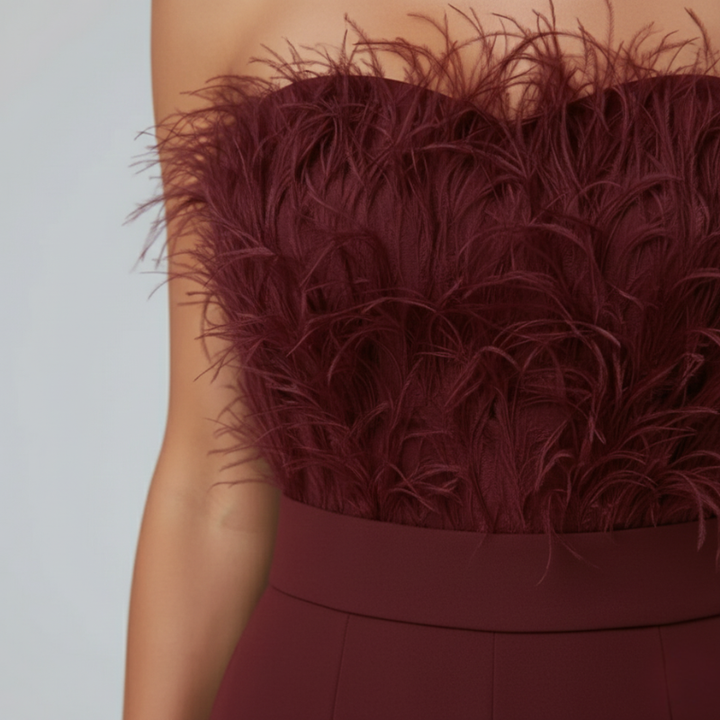 Elara | Elegant Strapless Tailored Jumpsuit Evening Stylish