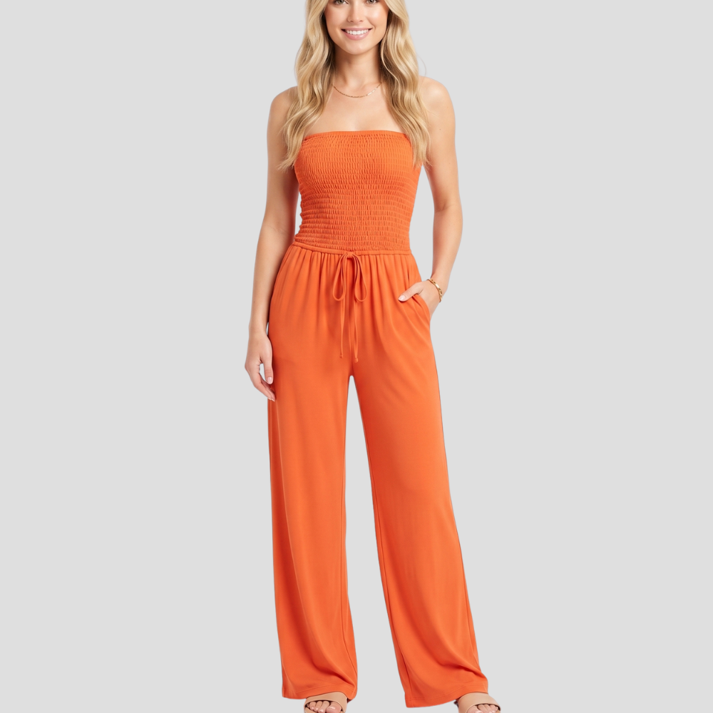 Women’s Elegant Lace Wide Leg Jumpsuit High Waist