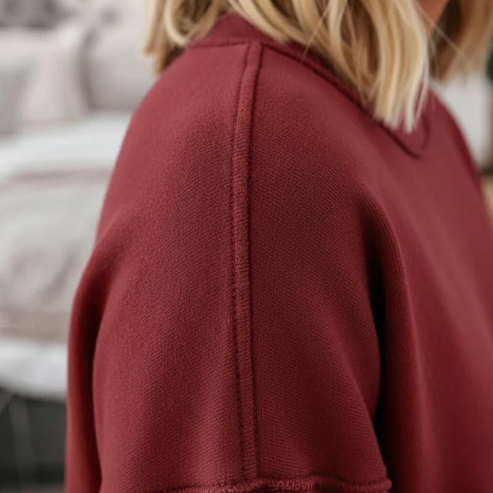 Women’s Stylish Cotton Sweatshirt Relaxed Fit Casual Wear