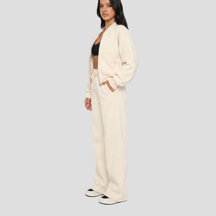 Women’s Stylish Two Piece Tracksuit Trousers Set Casual
