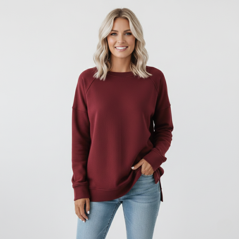 Women’s Stylish Cotton Sweatshirt Relaxed Fit Casual Wear