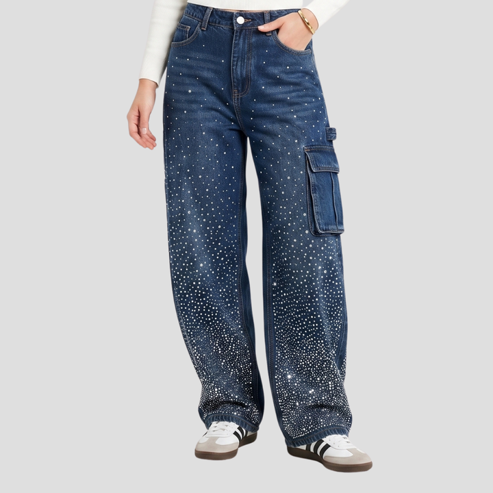 Women Stylish High Waist Wide Leg Trousers Casual
