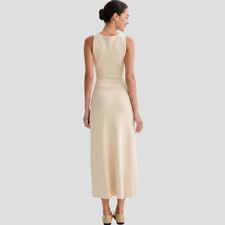 Women’s Elegant Sleeveless Button Front Maxi Dress Summer