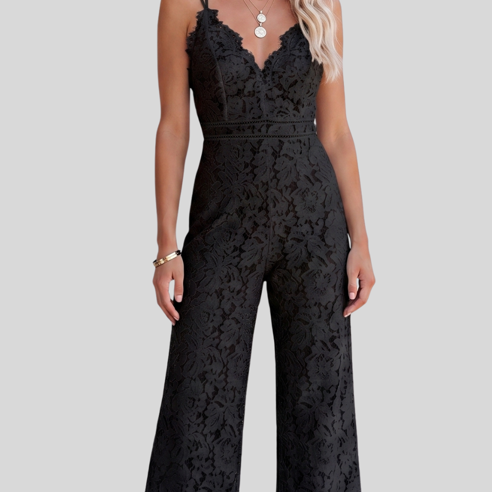 Women’s Elegant Wide Leg Jumpsuit Slim Fit Casual