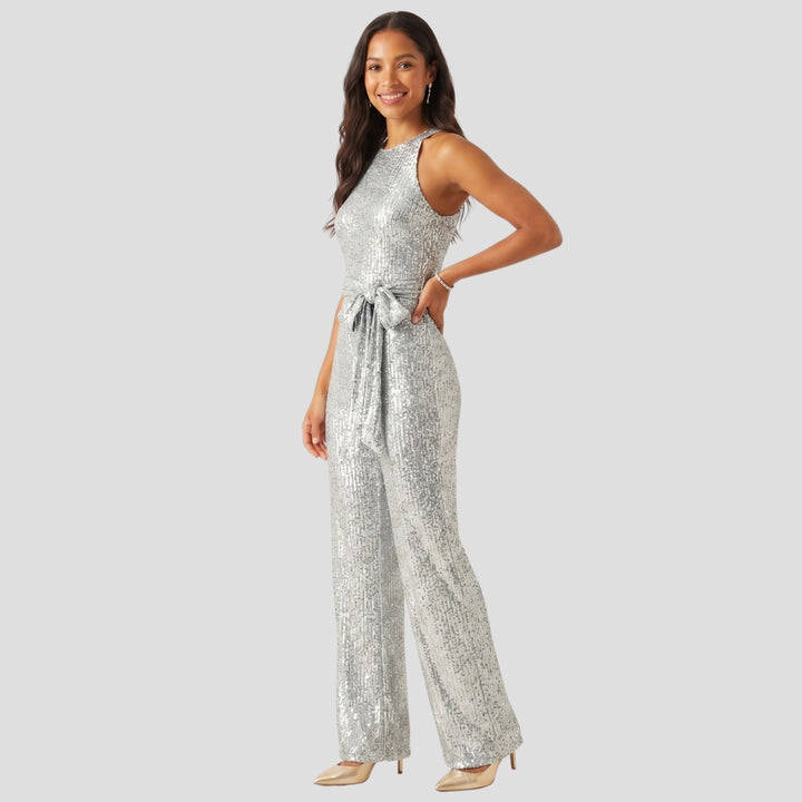 Women Elegant Sleeveless Wide Leg Jumpsuit Stylish