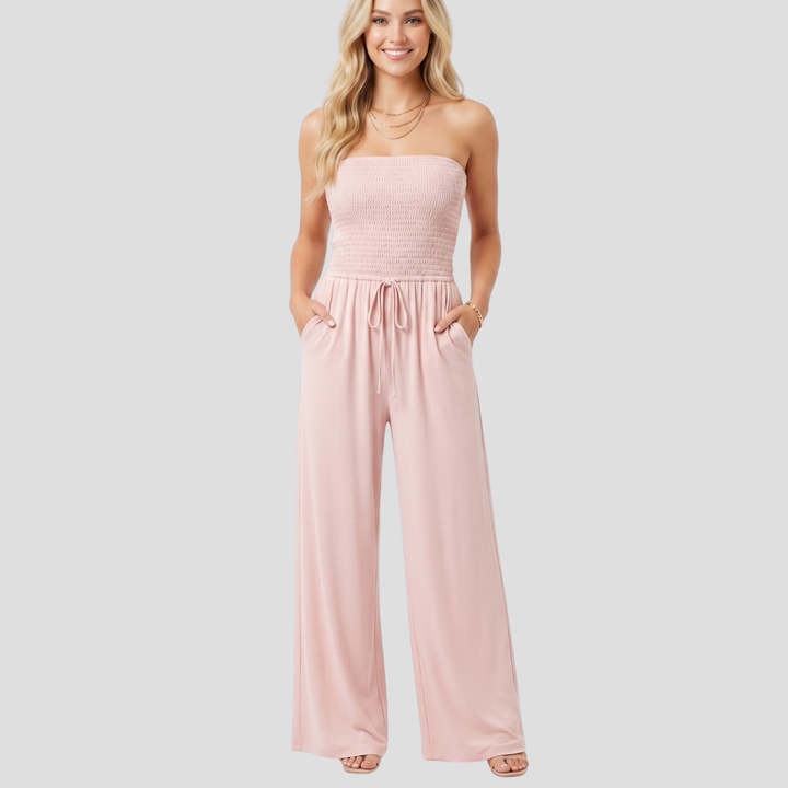 Women’s Elegant Lace Wide Leg Jumpsuit High Waist