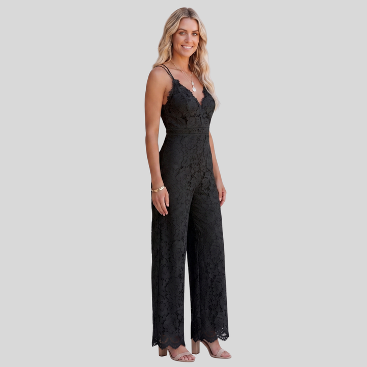 Women’s Elegant Wide Leg Jumpsuit Slim Fit Casual