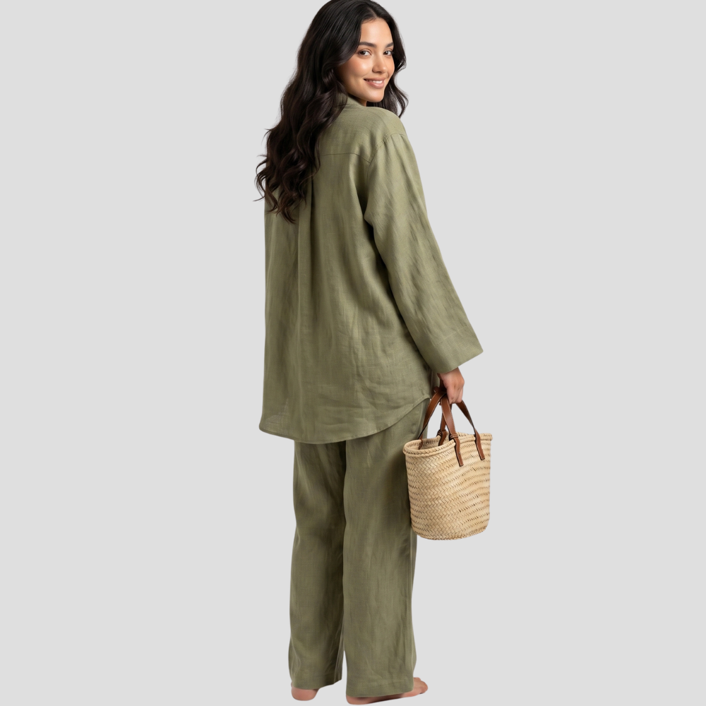 Women’s Elegant Two Piece Trousers Loungewear Set Stylish