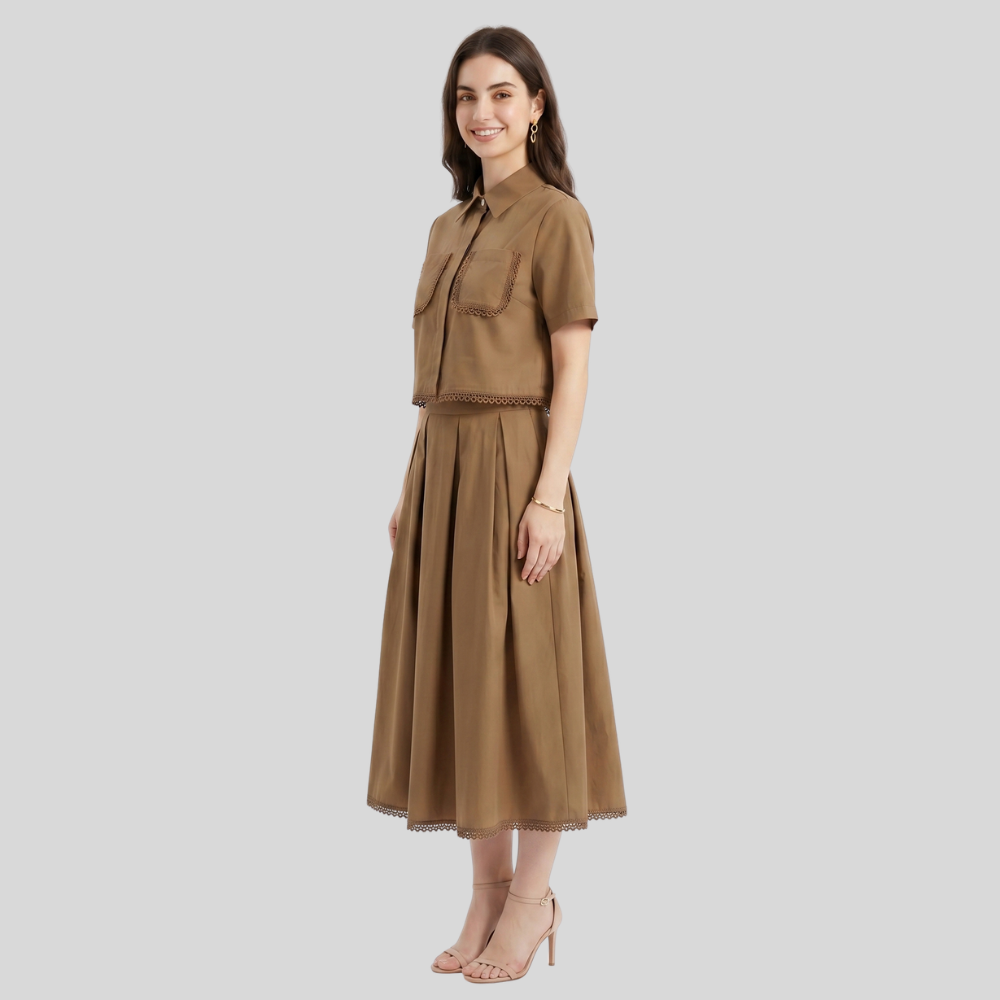 Women’s Elegant Two Piece Trousers Set Slim Fit Stylish