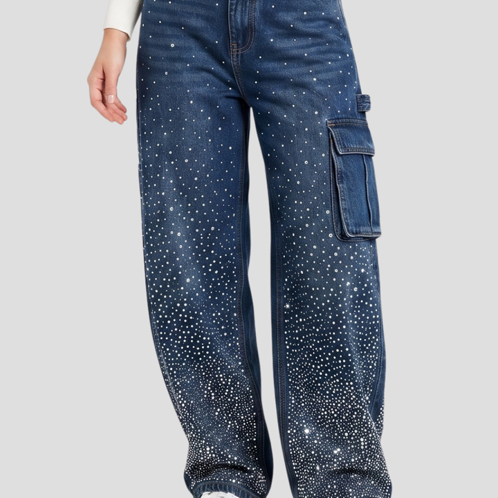 Women Stylish High Waist Wide Leg Trousers Casual