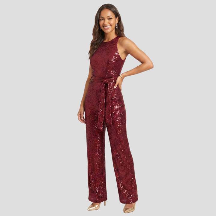 Women Elegant Sleeveless Wide Leg Jumpsuit Stylish