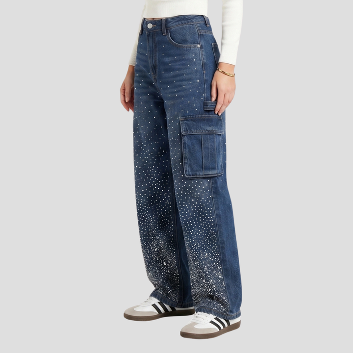 Women Stylish High Waist Wide Leg Trousers Casual