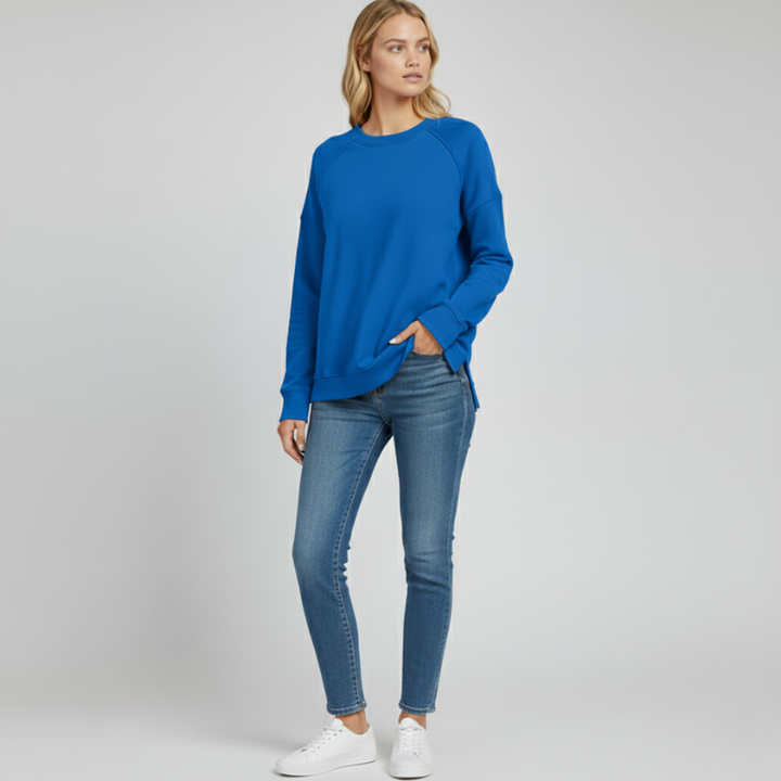Women’s Stylish Cotton Sweatshirt Relaxed Fit Casual Wear