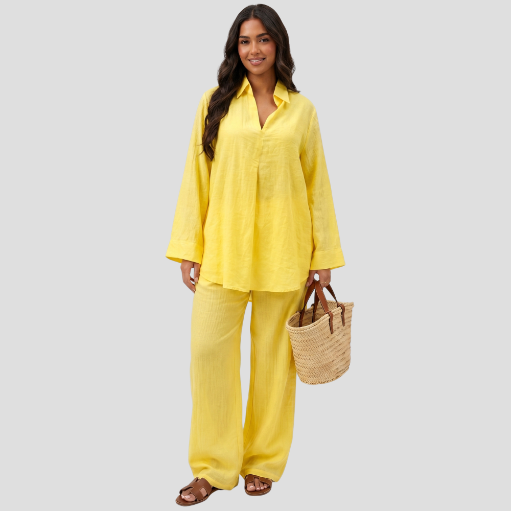 Women’s Elegant Two Piece Trousers Loungewear Set Stylish