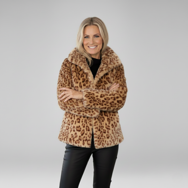 Leona | Oversized Faux Fur Leopard Coat