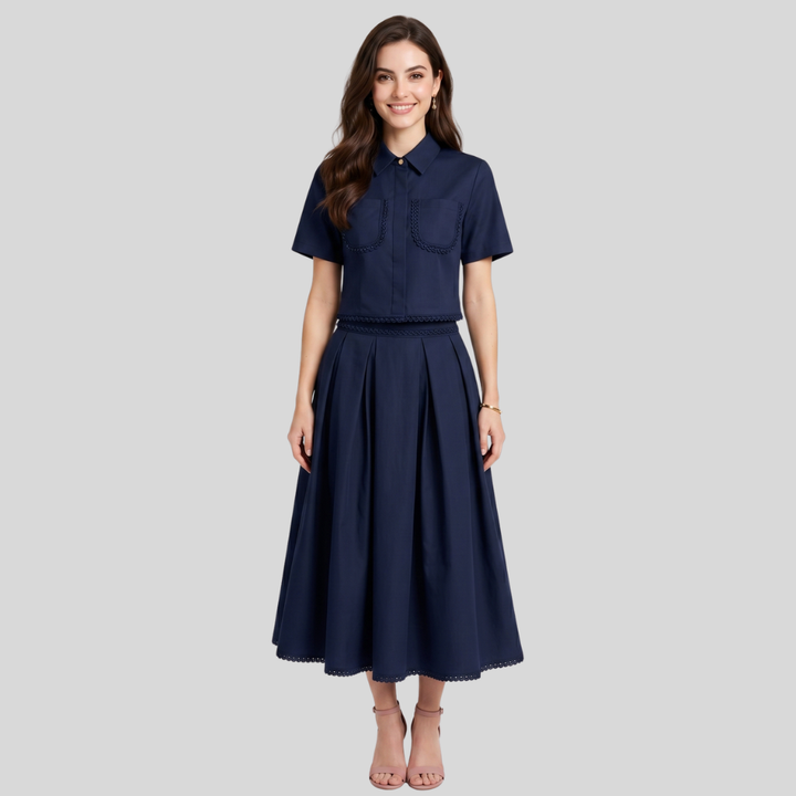 Women’s Elegant Two Piece Trousers Set Slim Fit Stylish