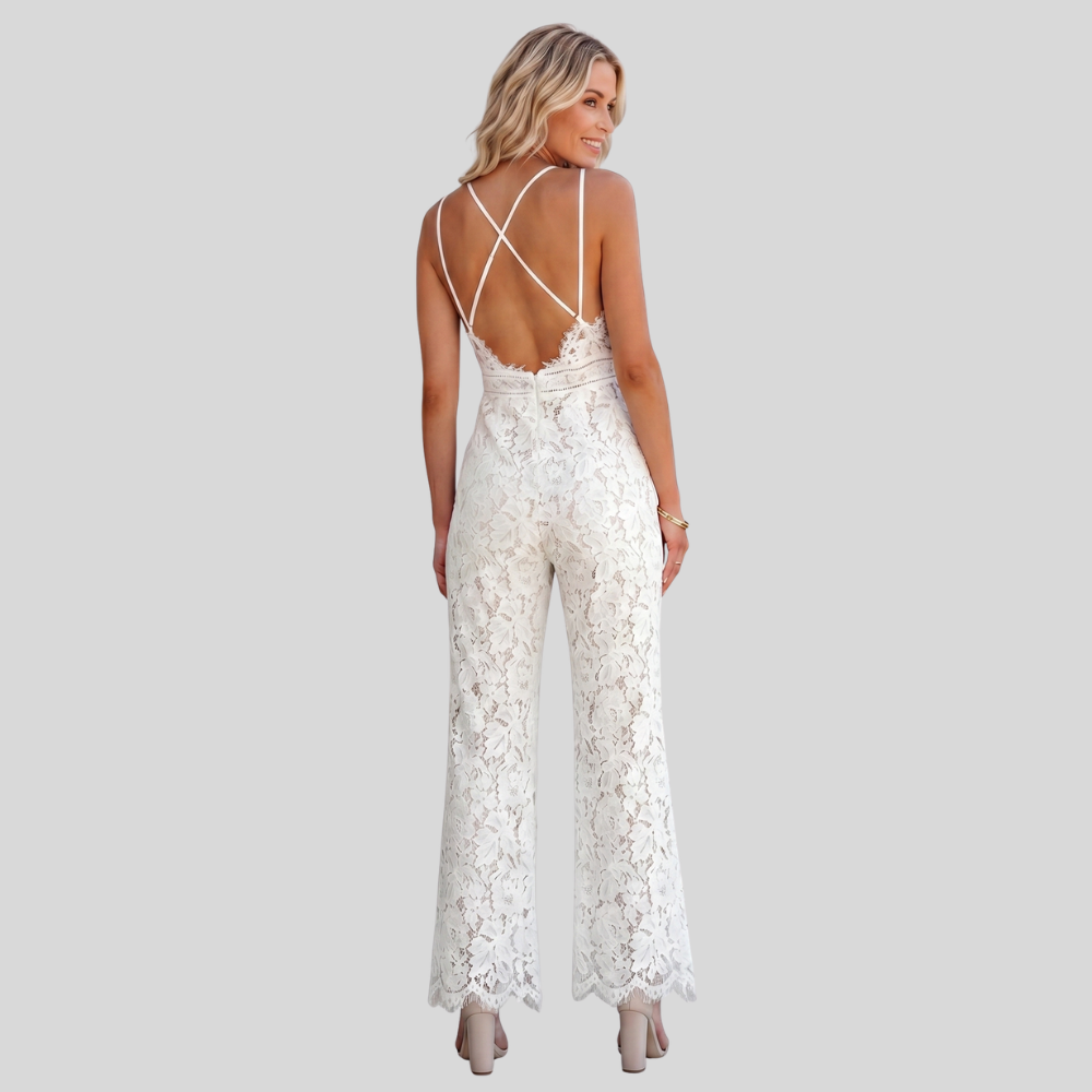 Women’s Elegant Wide Leg Jumpsuit Slim Fit Casual