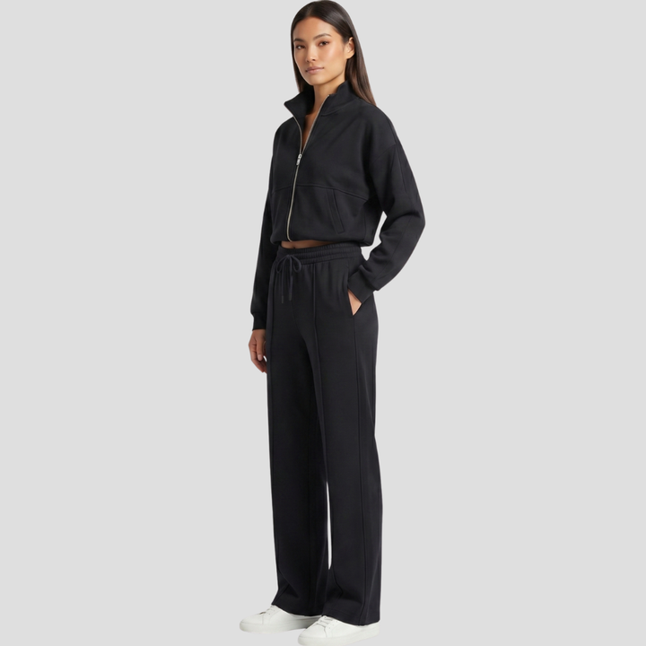 Women’s Stylish Two Piece Tracksuit Trousers Set Casual