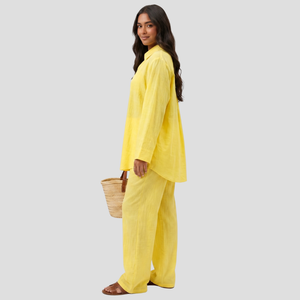 Women’s Elegant Two Piece Trousers Loungewear Set Stylish