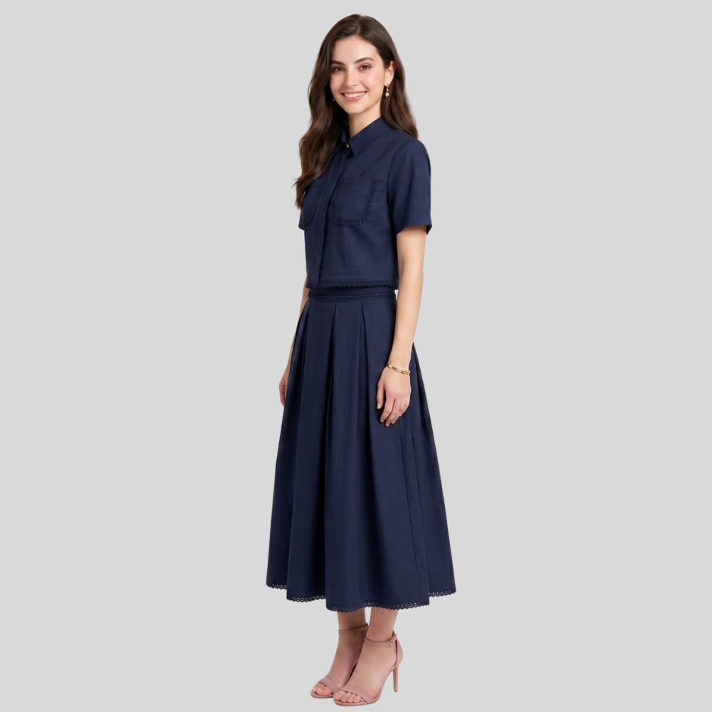 Women’s Elegant Two Piece Trousers Set Slim Fit Stylish