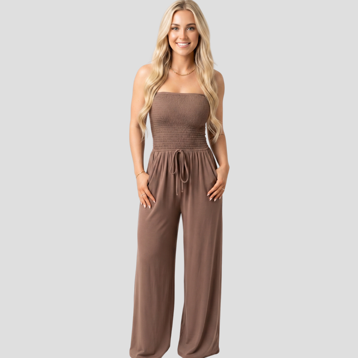 Women’s Elegant Lace Wide Leg Jumpsuit High Waist