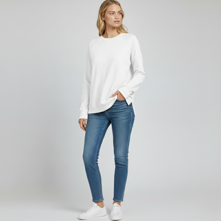 Women’s Stylish Cotton Sweatshirt Relaxed Fit Casual Wear
