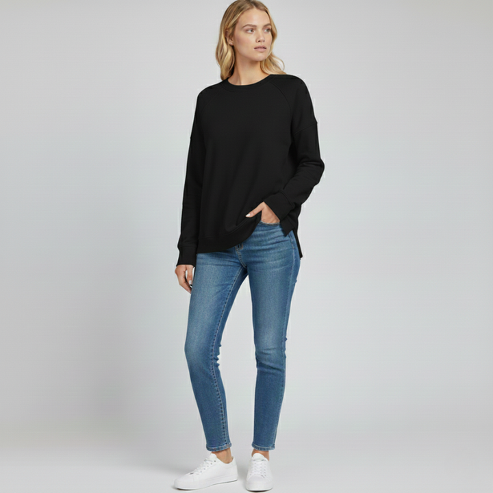 Women’s Stylish Cotton Sweatshirt Relaxed Fit Casual Wear