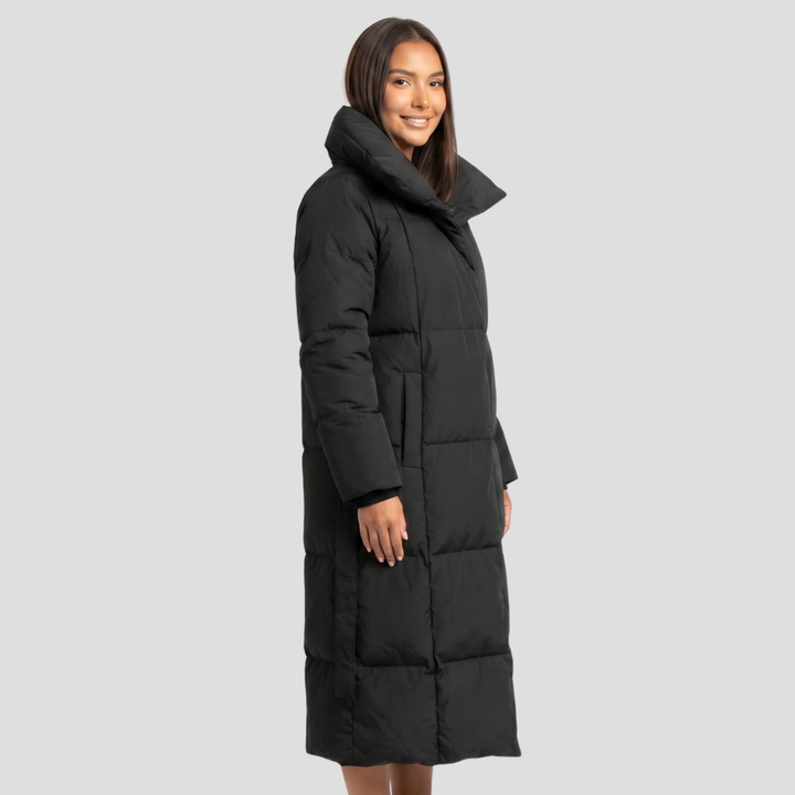 Women’s Stylish Long Puffer Coat Lightweight Casual Winter