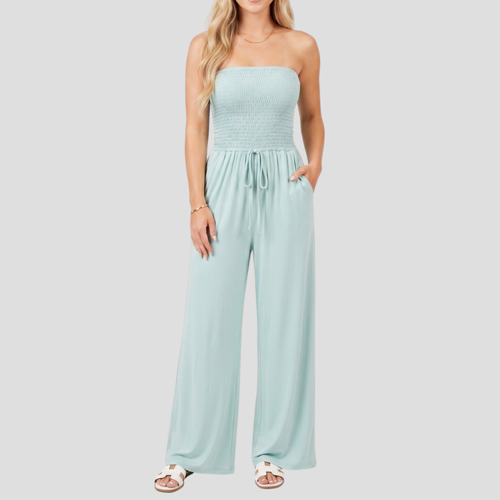 Women’s Elegant Lace Wide Leg Jumpsuit High Waist