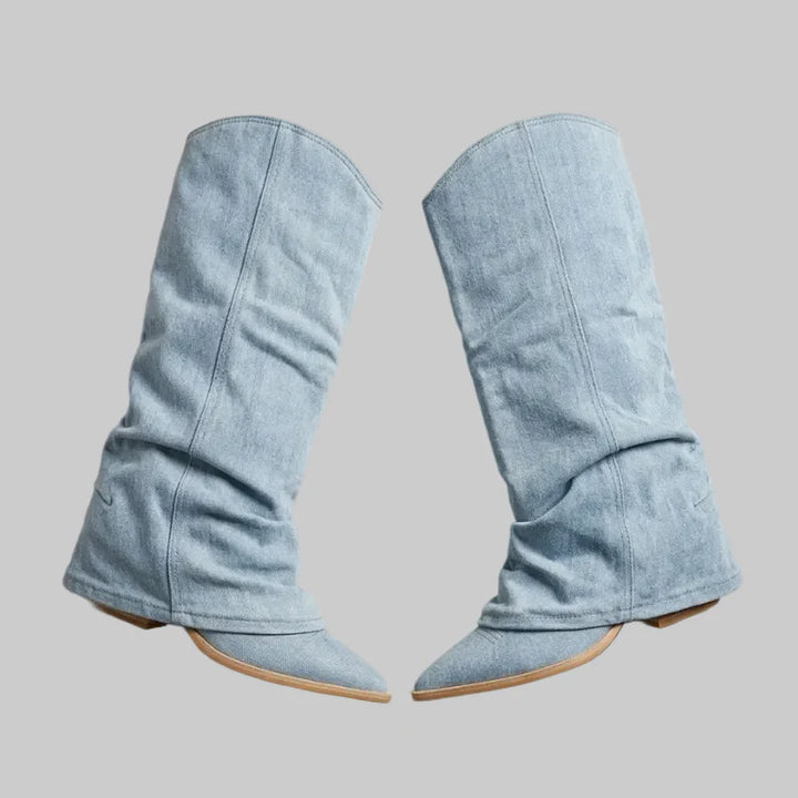 Women Stylish Knee High Boots Slouch Casual Lightweight